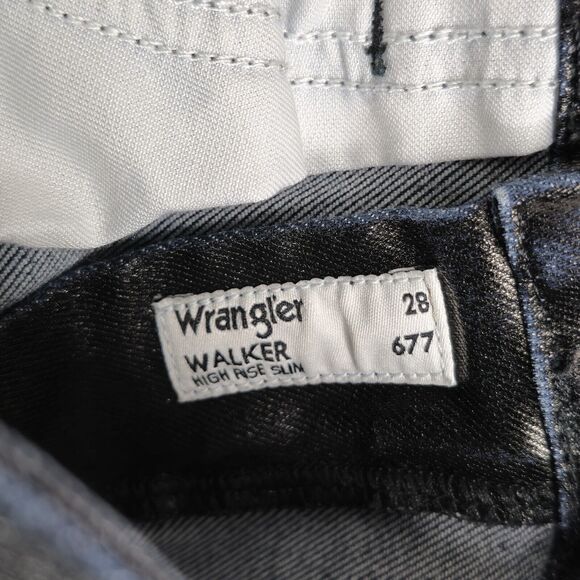 Wrangler Black Straight Leg Jeans - Picture 7 of 11